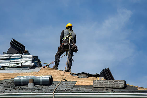 Professional Roof Replacement technician working in Fort Atkinson, WI